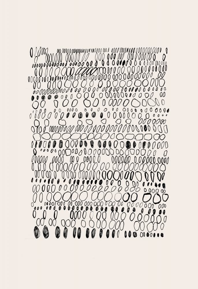 Organic Pebble Grid by Catalina Somolinos — canvas wall art