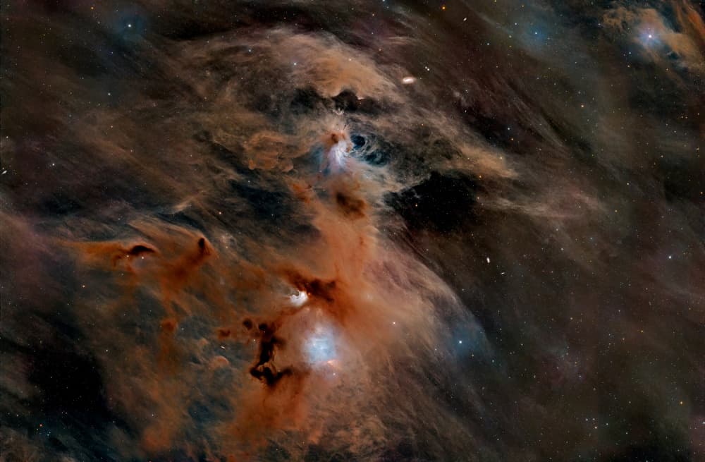 Vibrant Cosmic Clouds by Vikas Chander — canvas wall art