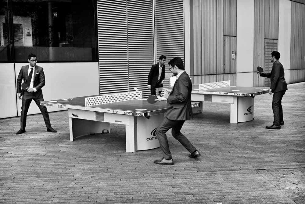 Urban Ping Pong Break by Carlos Costa — canvas wall art