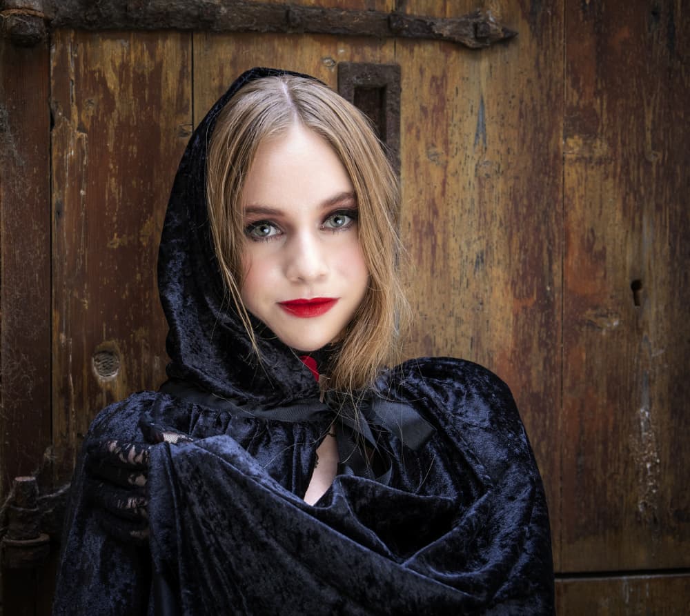 Gothic Hooded Woman by Daniel Springgay — canvas wall art