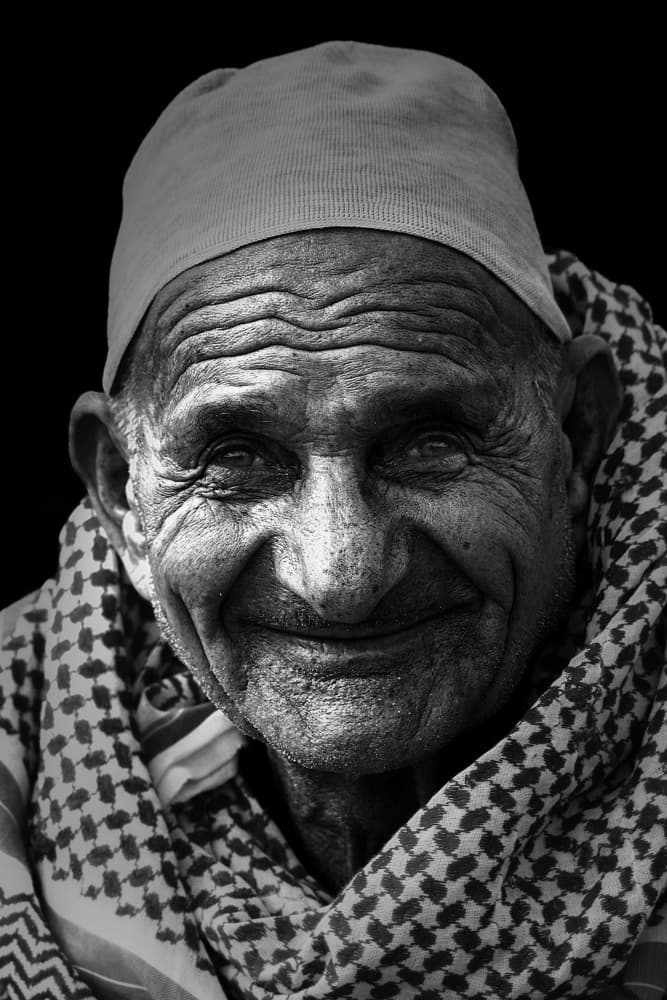 Wise Man's Smile by Abdelkader Allam — canvas wall art