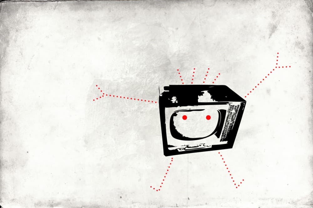Retro TV Robot by Rafal Kulik — canvas wall art