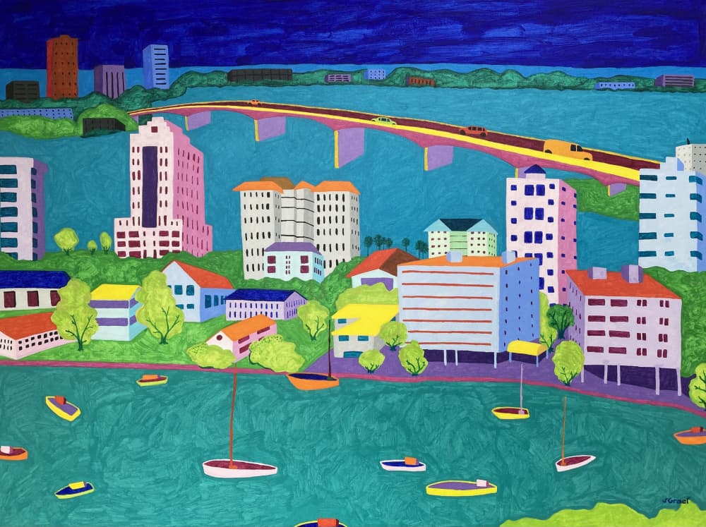On the Way to St Armands by Sue Graef — canvas wall art
