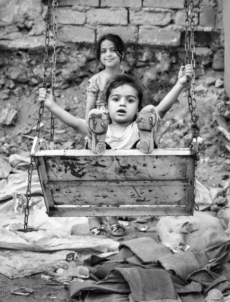 Childhood Joy Swing by Bashar Alsofey — canvas wall art