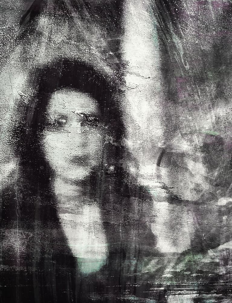 Mysterious Woman Portrait by Dalibor Davidovic — canvas wall art