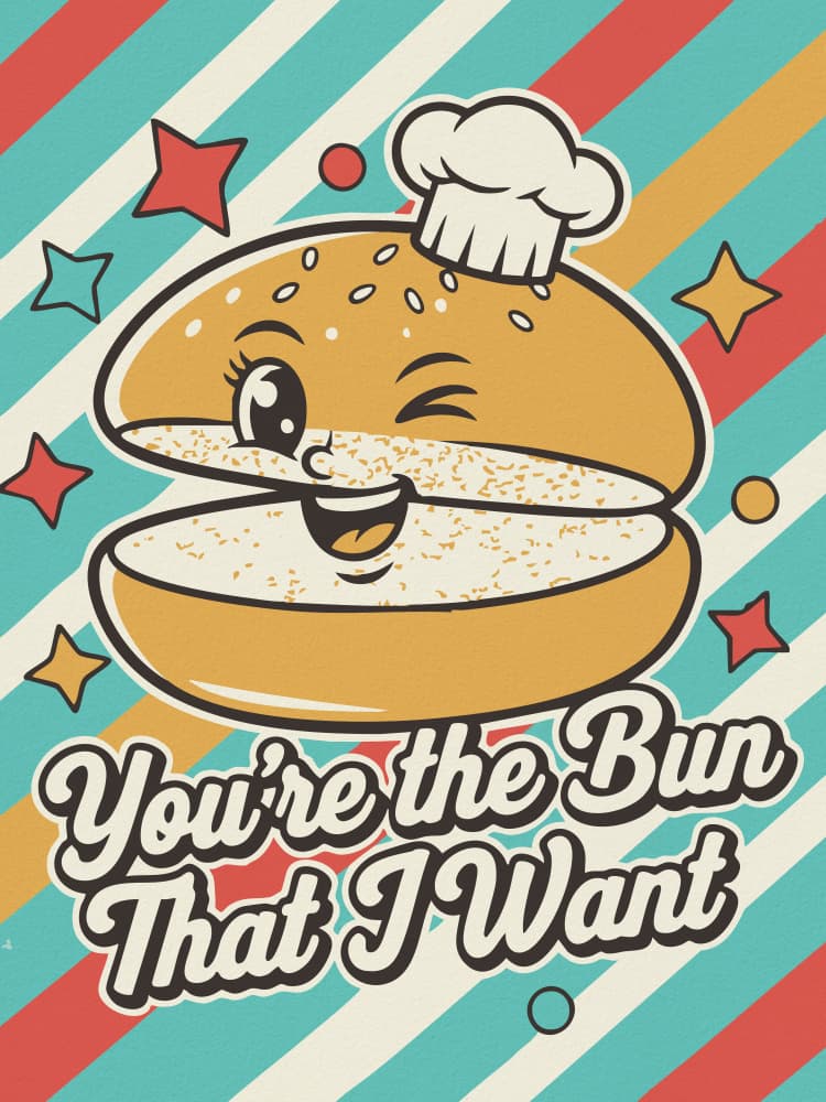 Sweet Winking Bun by Andreas Magnusson — canvas wall art