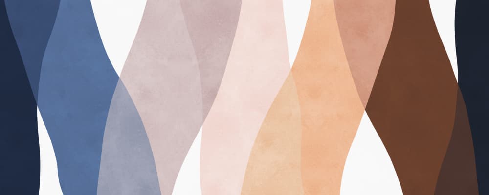 Calm Color Waves by Vitor Costa — canvas wall art