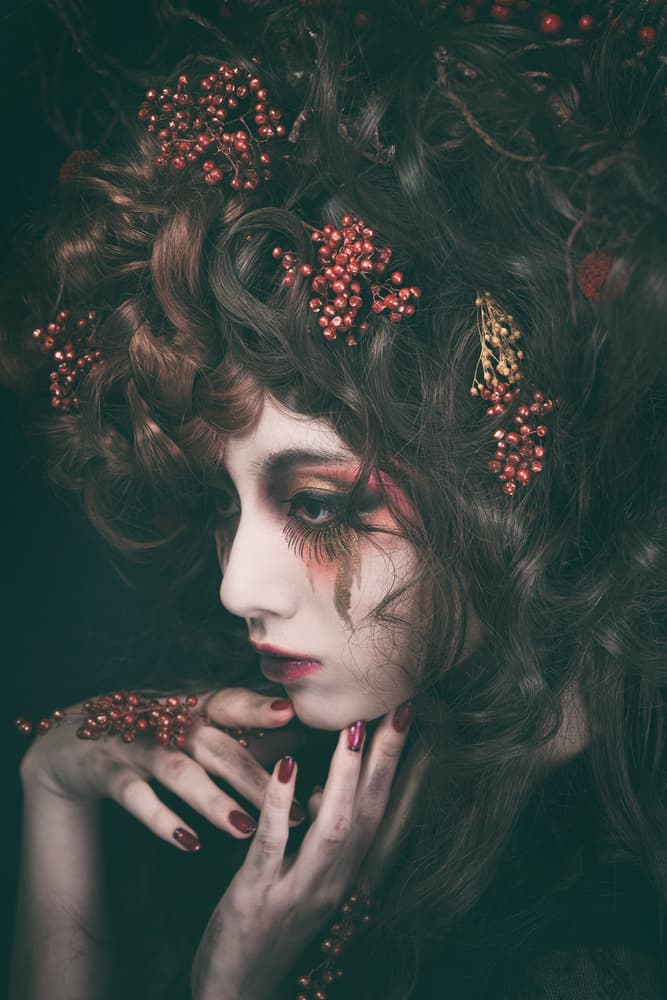 Dark Berry Portrait by Daisuke Kiyota — canvas wall art