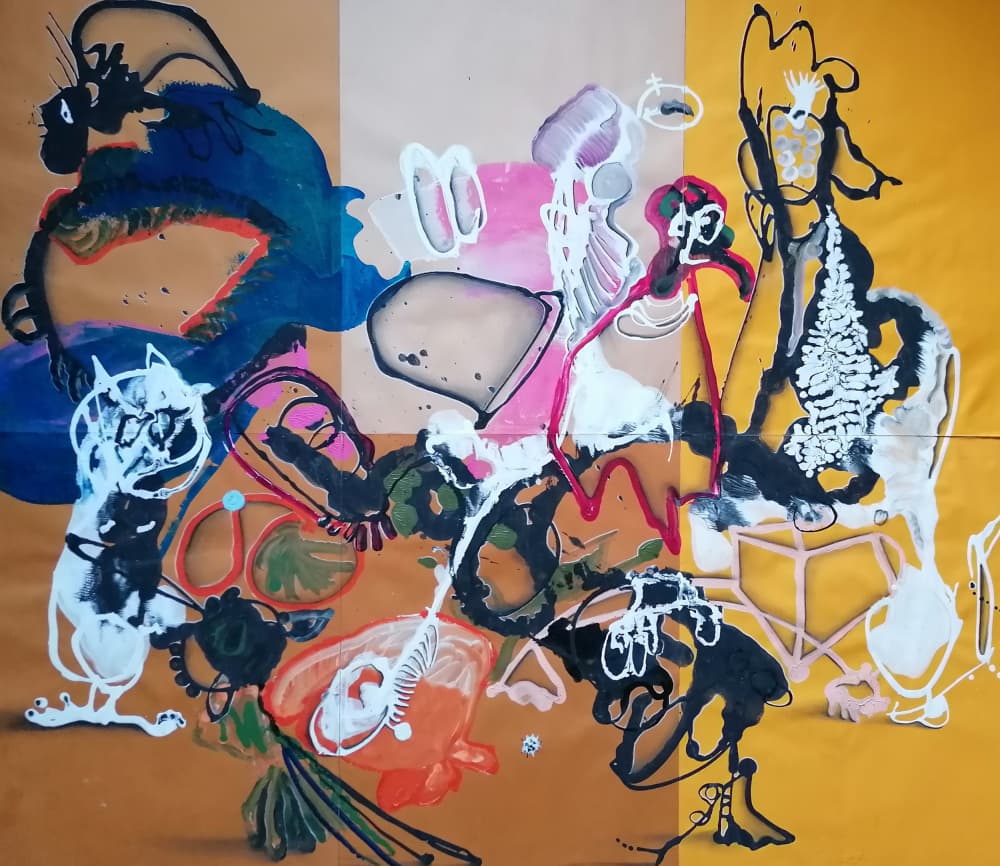 Playful Abstract Creatures by Stefano Mazzolini — canvas wall art