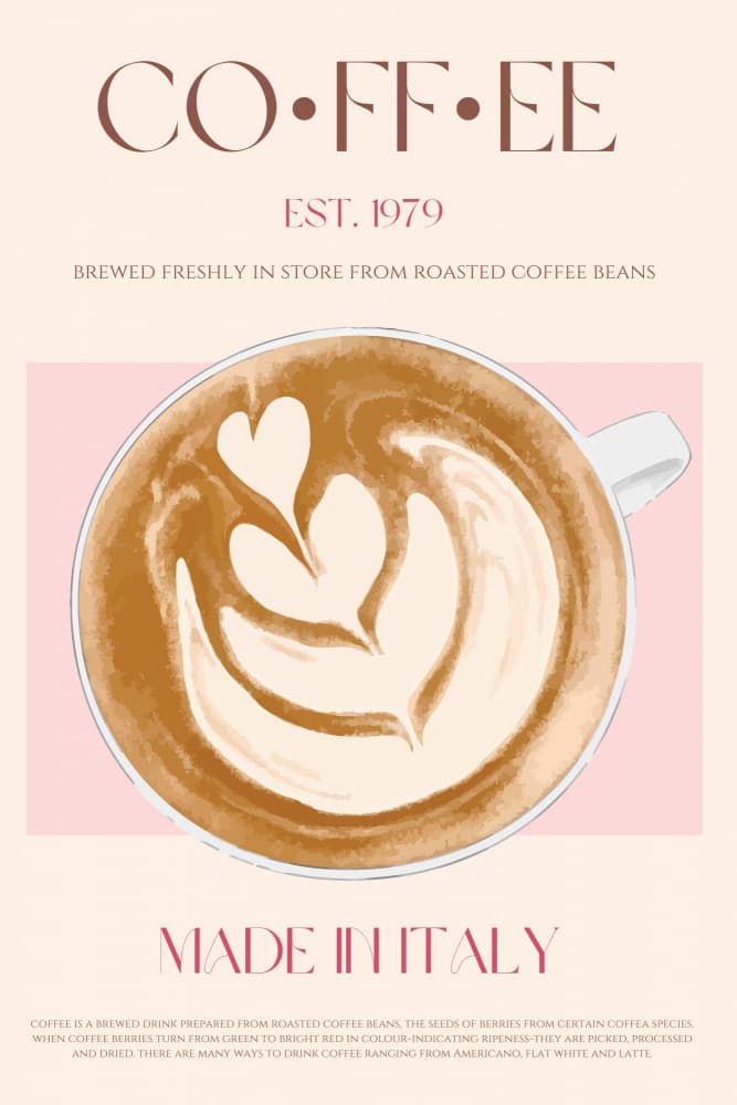 Coffee Latte Art by Nazma Khokhar — canvas wall art