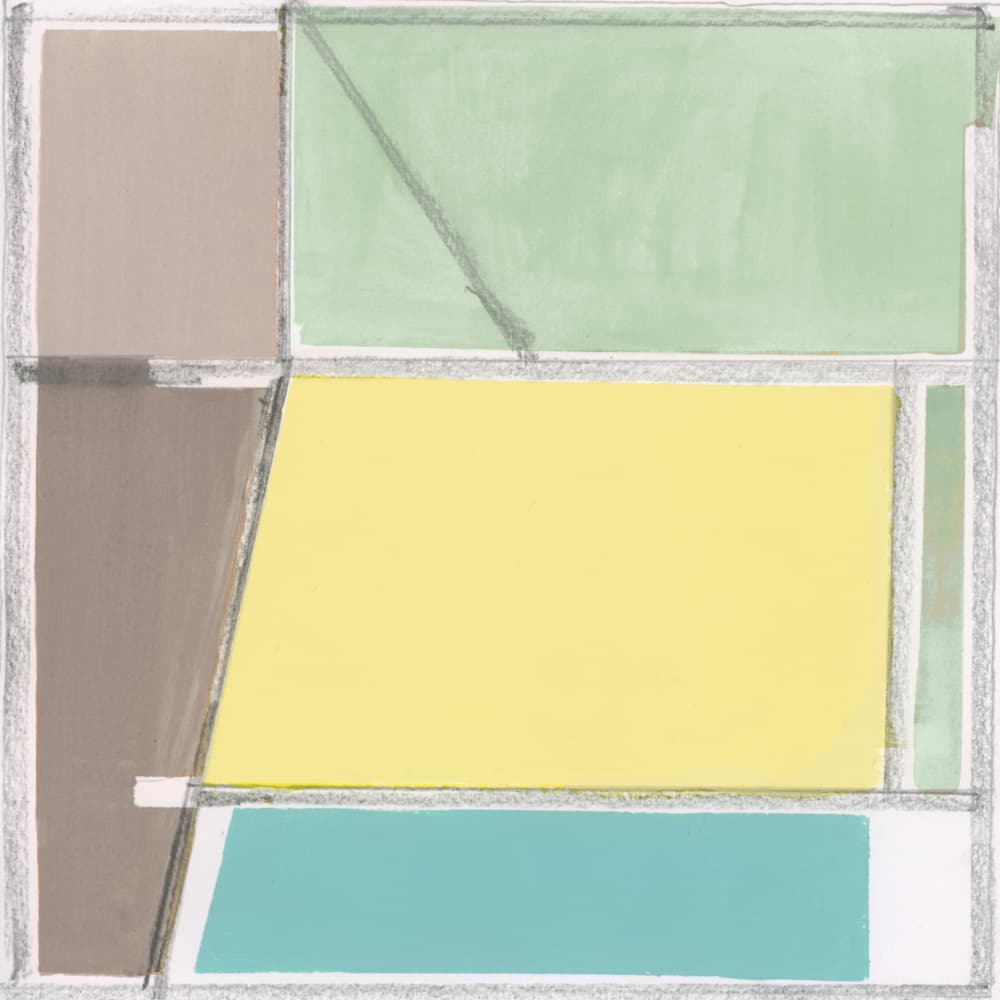 Geometric Color Blocks by cartissi — canvas wall art