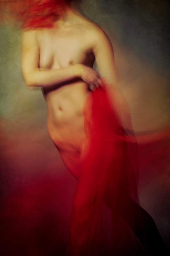 Sensual Red Flow by miriana — canvas wall art