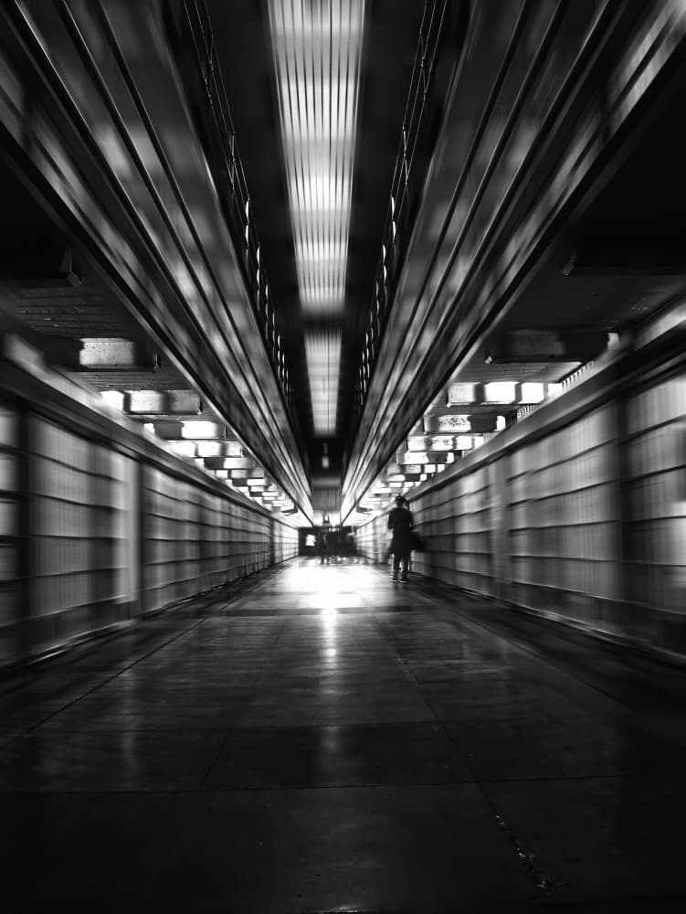 Urban Motion Tunnel by Jiahong Zeng — canvas wall art