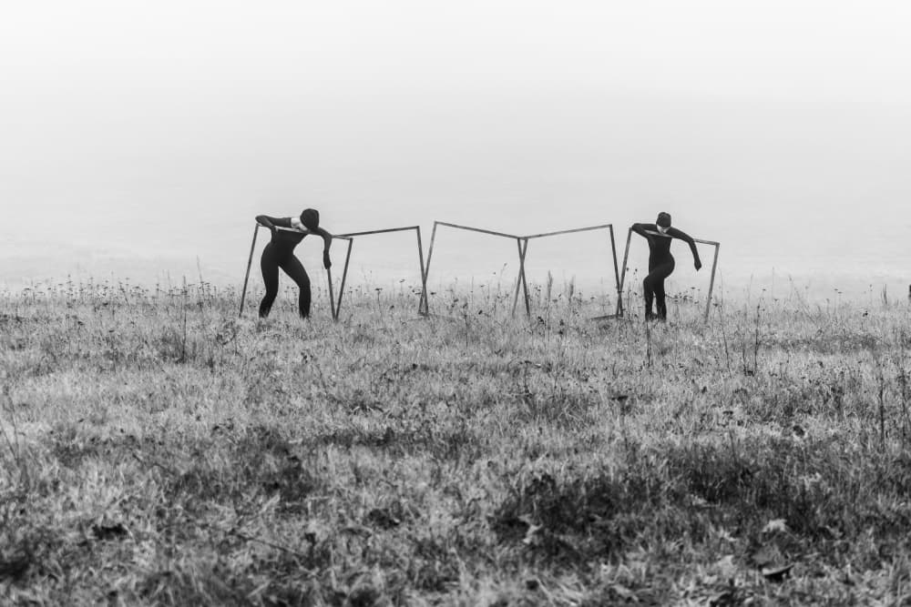 Abstract Human Struggle by Leszek Paradowski — canvas wall art