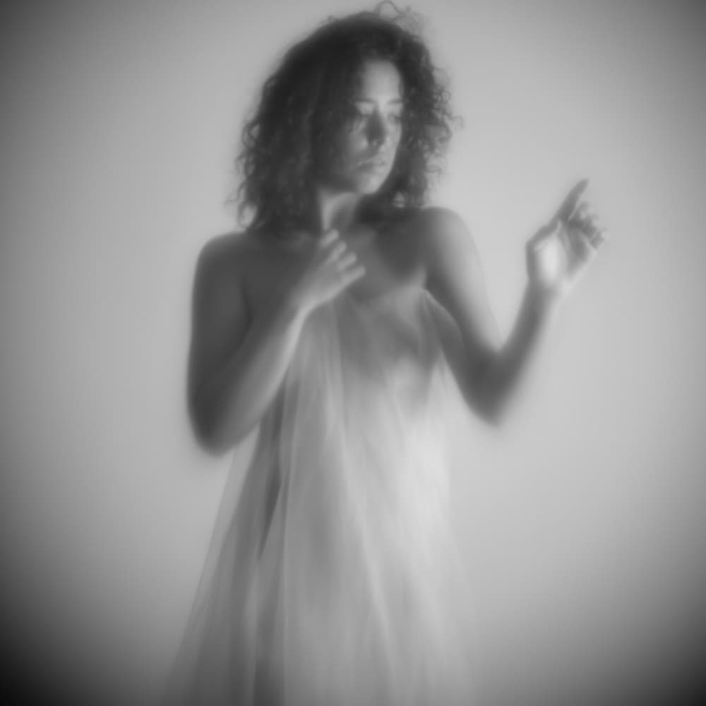 Ethereal Draped Woman by Mel Brackstone — canvas wall art