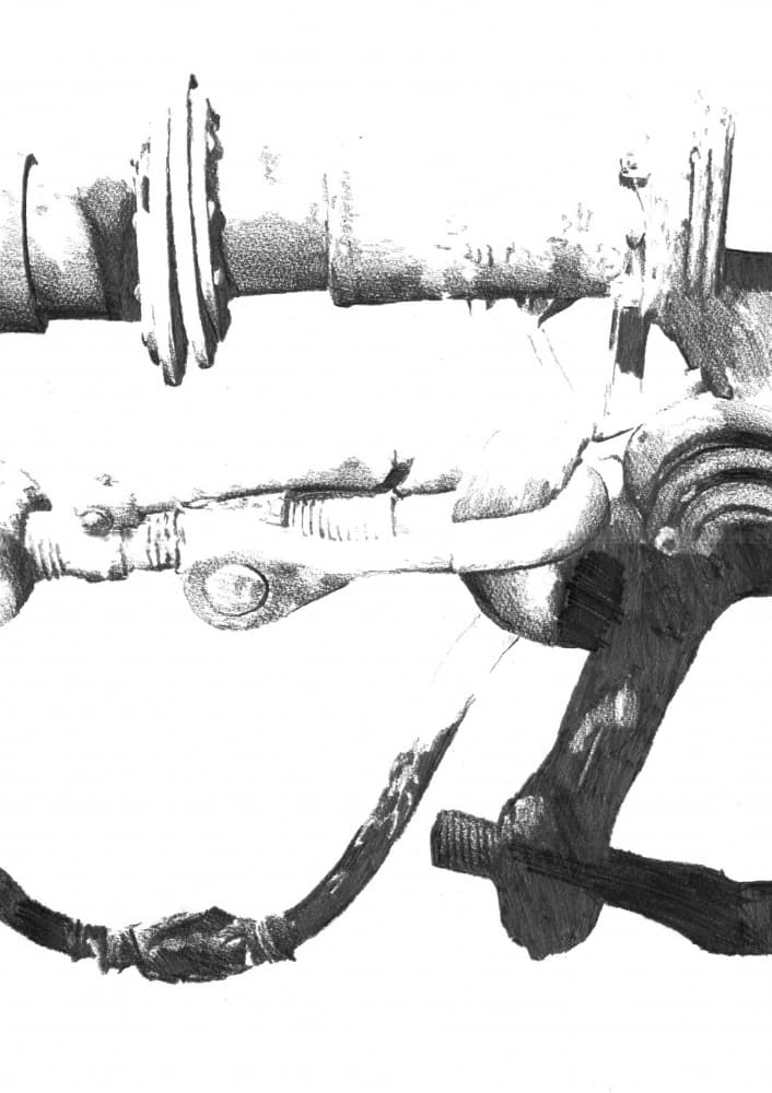 Industrial Machine Parts by Kulik — canvas wall art