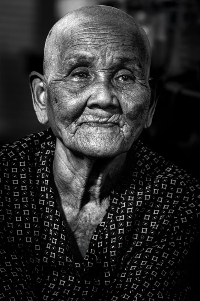 Gentle Old Woman by Raffi Bashlian — canvas wall art