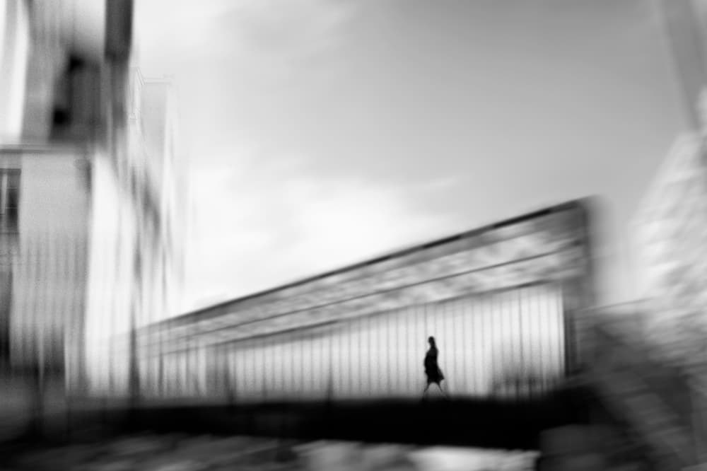 Motion City Silhouette by Eric Drigny — canvas wall art