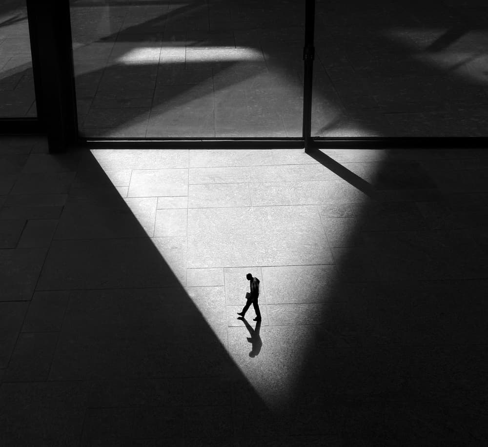Geometric Shadow Walk by Huib Limberg — canvas wall art
