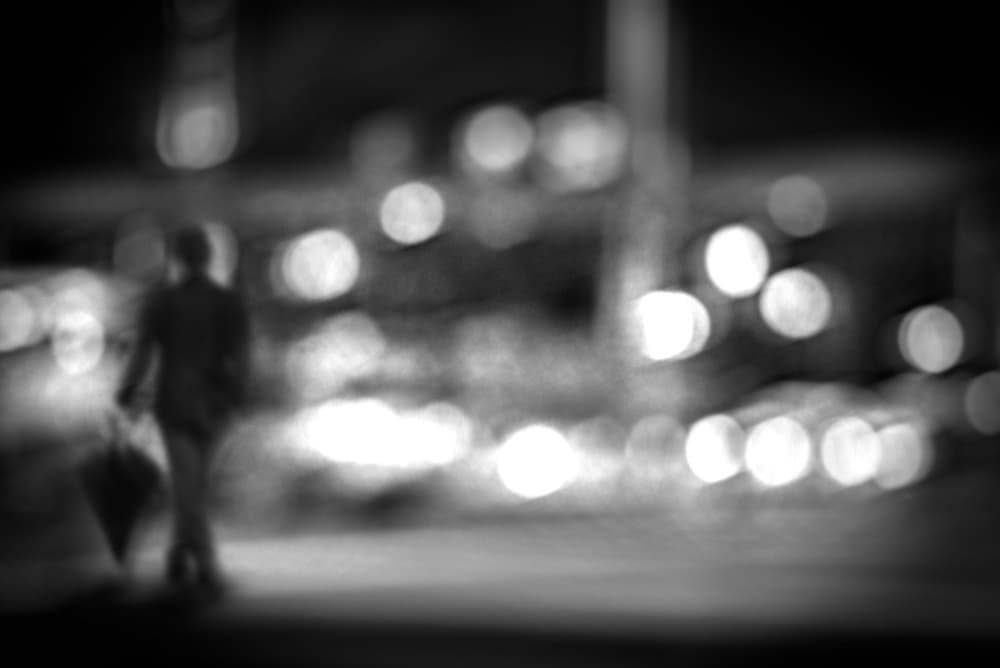 Blurred City Walker by Teruhiko Tsuchida — canvas wall art