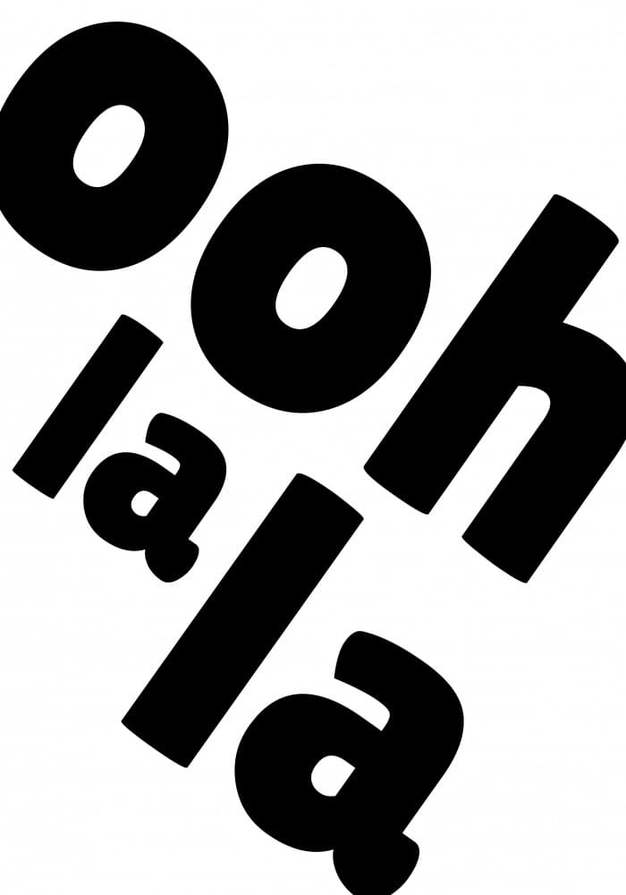 Ooh La La Statement by Athene Fritsch — canvas wall art