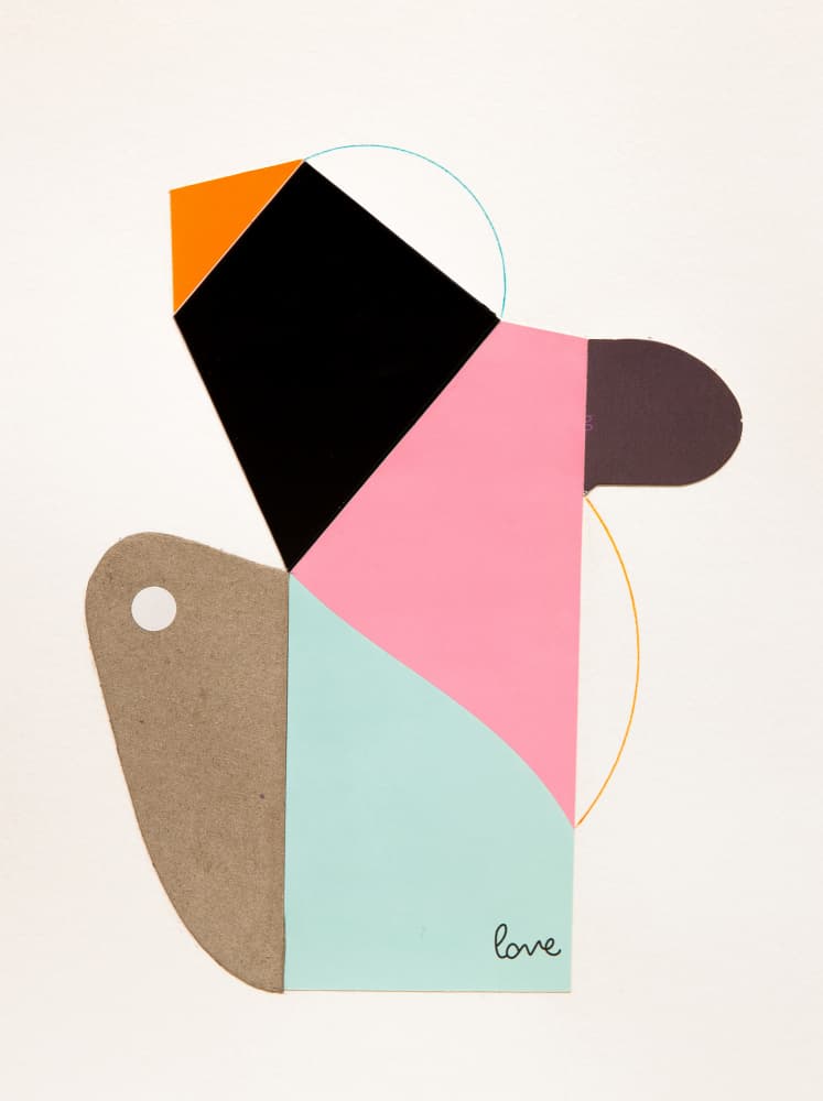 Modern Geometric Love by Ildefonso Martín — canvas wall art