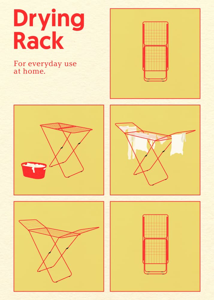 Poster Drying Rack by Rosi Feist — canvas wall art
