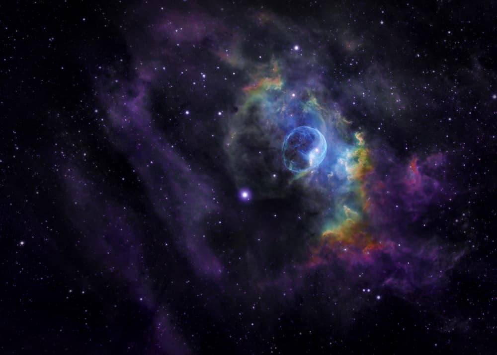 Colorful Cosmic Bubble by Ken Fong — canvas wall art