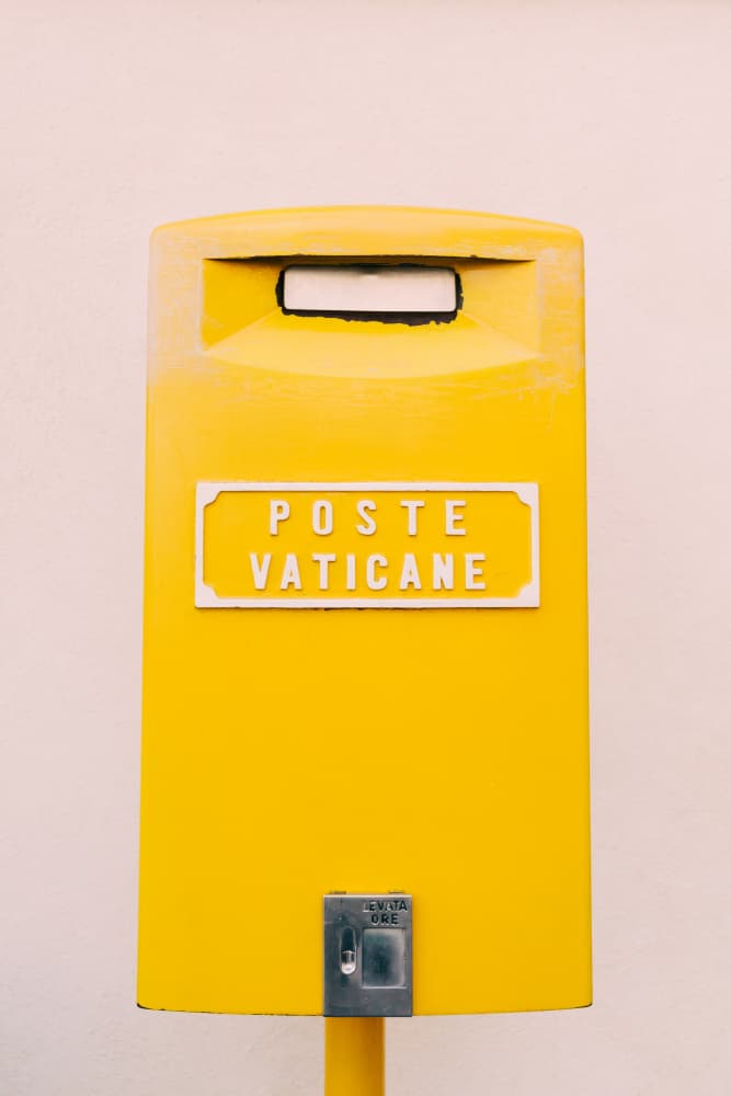 Vatican City Post Box by Bethany Young — canvas wall art