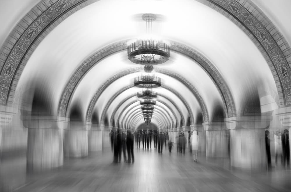Dynamic Subway Passage by Alexander Kiyashko — canvas wall art