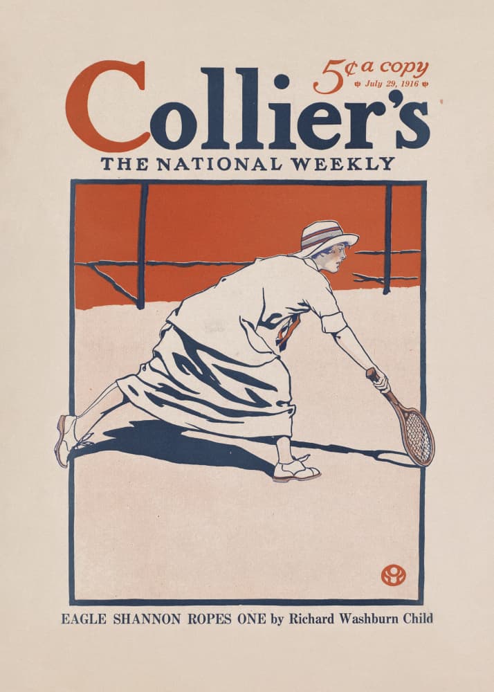Collier's, the National Weekly, Eagle Shannon Ropes One by Edward Penfield — canvas wall art