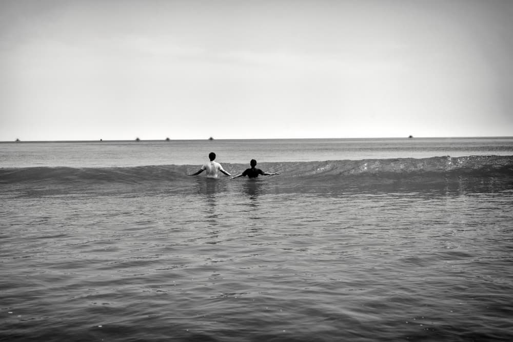 Two By The Waves by Rahmad Adriansyah — canvas wall art