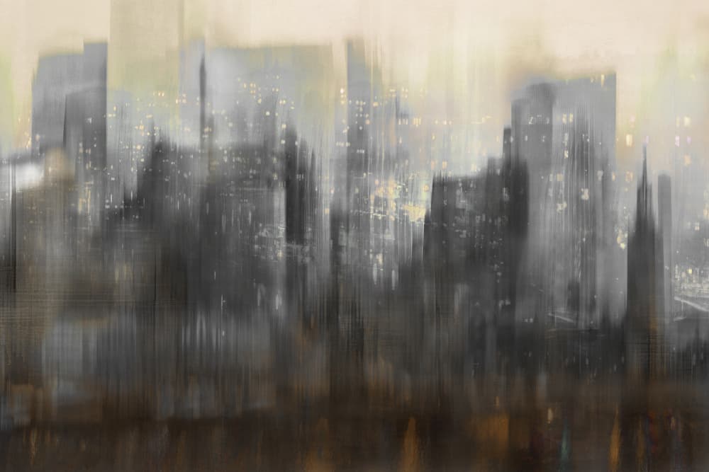 Urban Night Impression by Christina Sillen — canvas wall art