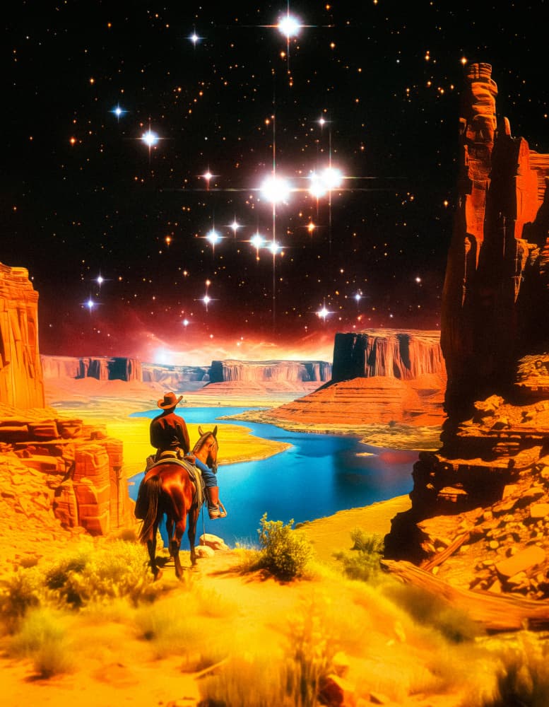 The Cosmic Frontier by Taudalpoi — canvas wall art