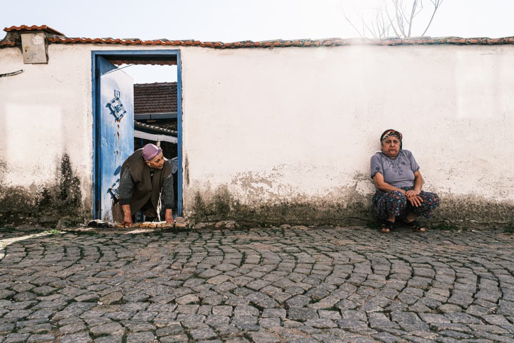 Two Village Women by Ali Ayer — canvas wall art