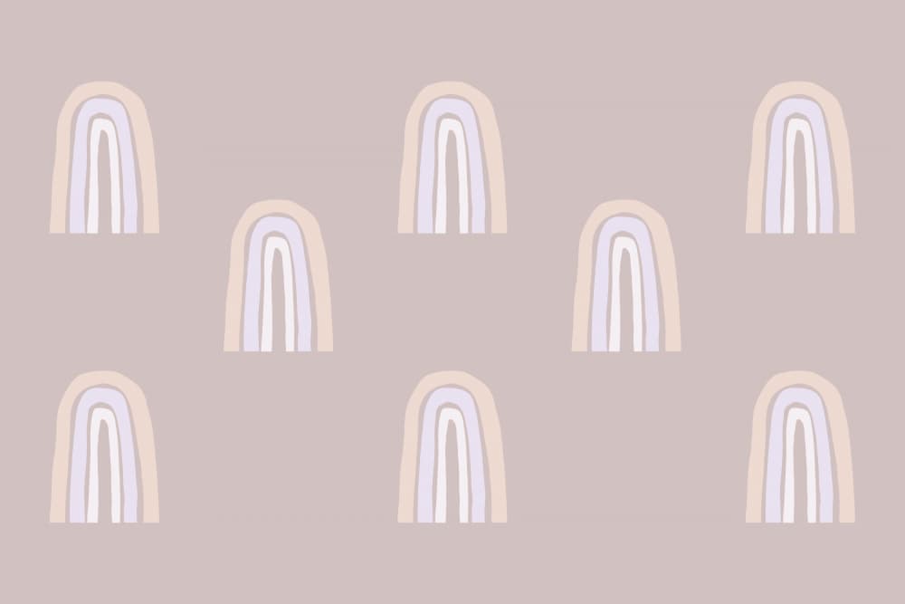 Pastel Arches Pattern by uplusmestudio — canvas wall art