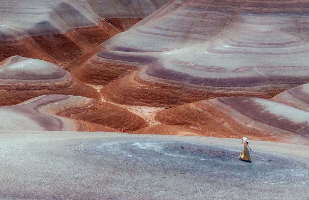 Colorful Desert Layers by Dianne Mao — canvas wall art