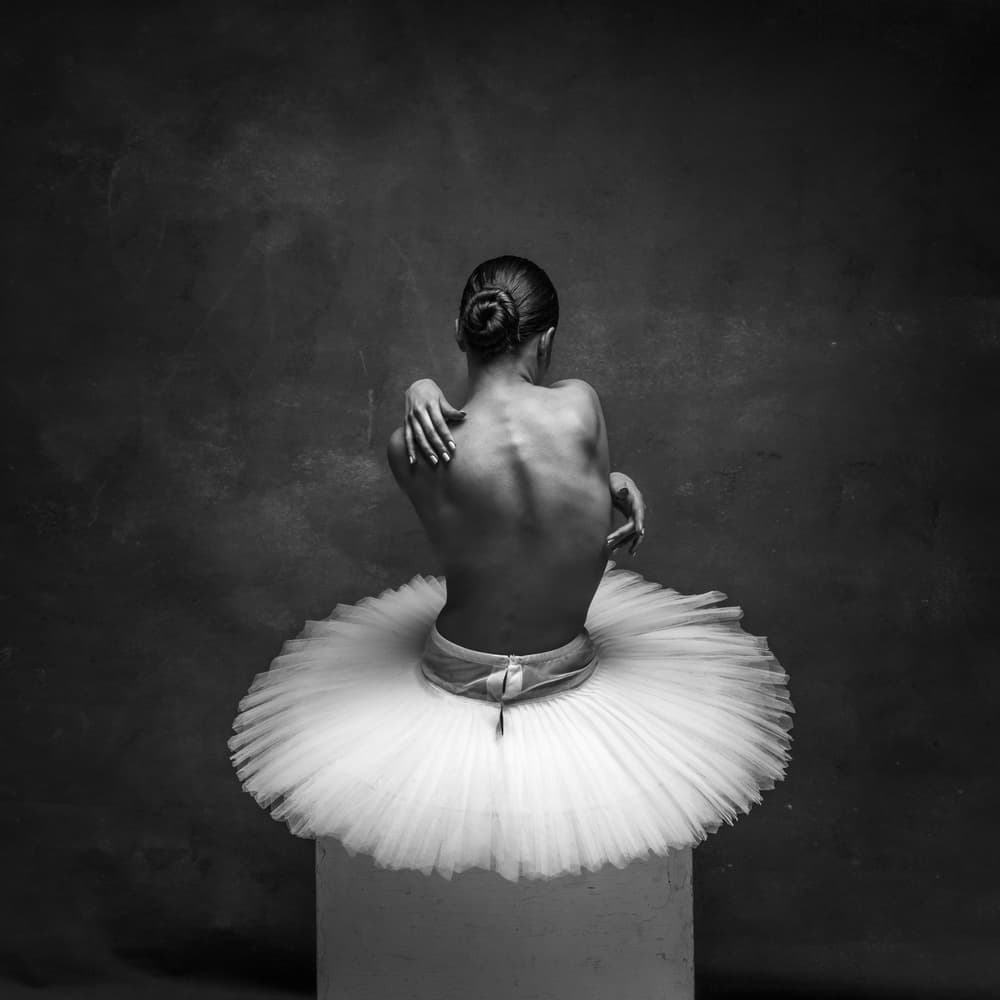 Graceful Ballerina Back by Alexander Yakovlev — canvas wall art