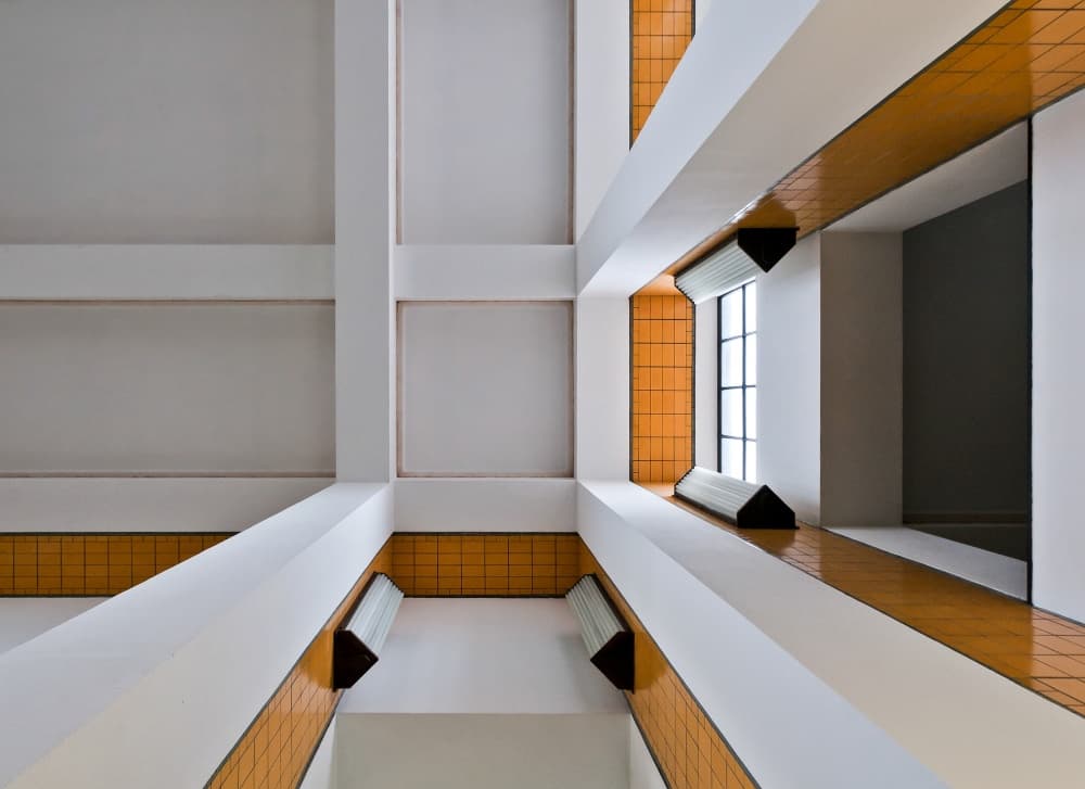 Modern Geometric Interior by Henk van Maastricht — canvas wall art