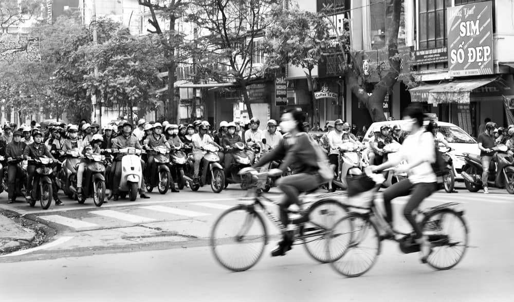 Dynamic City Commute by Wayne Pearson — canvas wall art