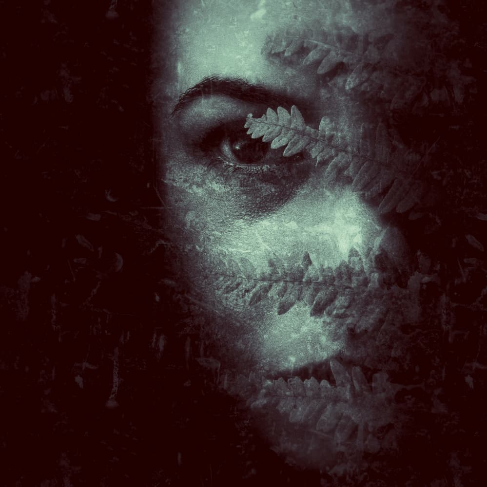 Mysterious Fern Woman by Aurelian — canvas wall art