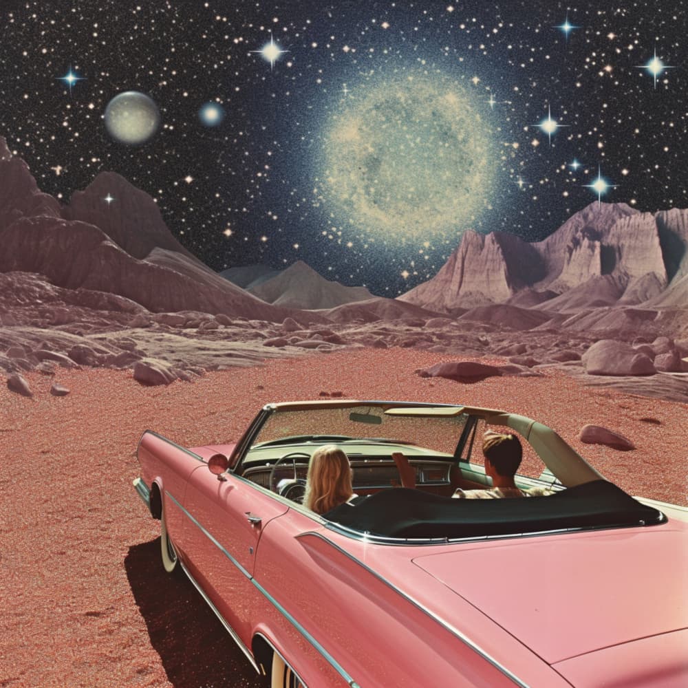 Cosmic Road Trip by Samantha Hearn — canvas wall art