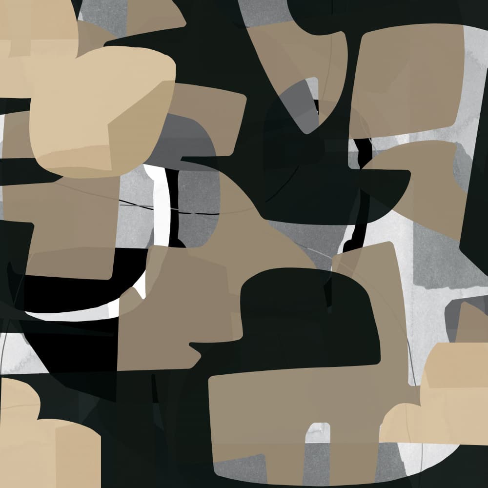 Dark Organic Shapes by cartissi — canvas wall art