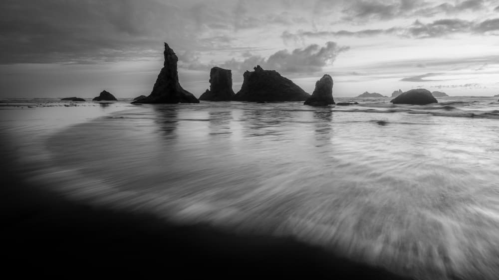 Dramatic Sea Stack Coast by April Xie — canvas wall art