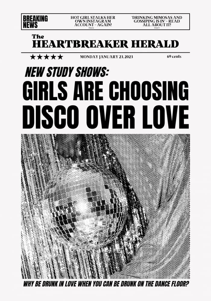 Disco Over Love by Athene Fritsch — canvas wall art