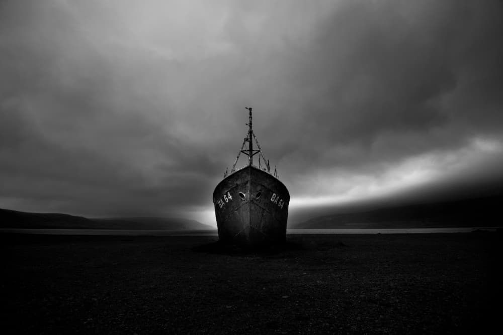 Desolate Shipwreck Coast by Erik Engström — canvas wall art