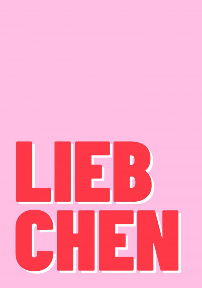 Liebchen Love Message by Athene Fritsch — canvas wall art