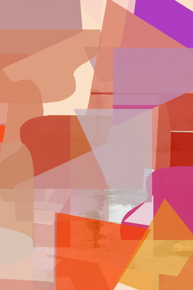 Warm Abstract Shapes by casa cartissi — canvas wall art