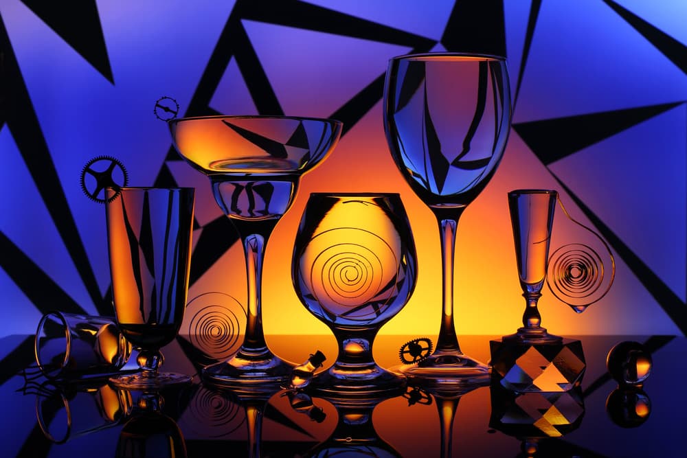 Vibrant Glass Reflections by Victoria Glinka — canvas wall art