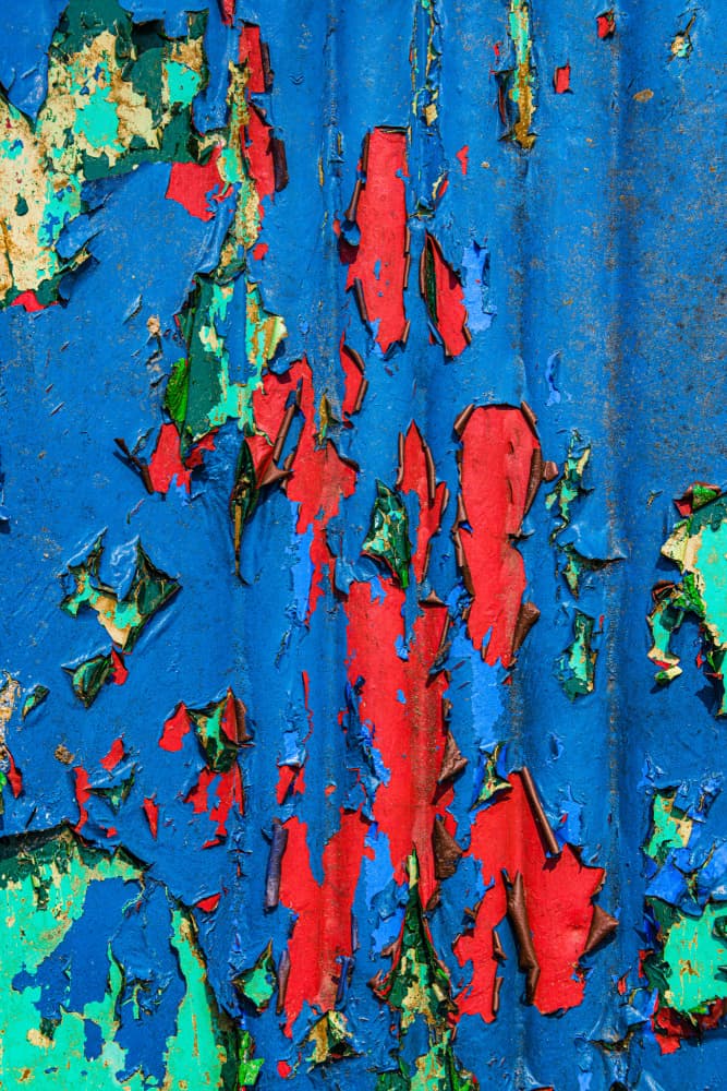 Vibrant Peeling Paint by Andrew Beavis — canvas wall art